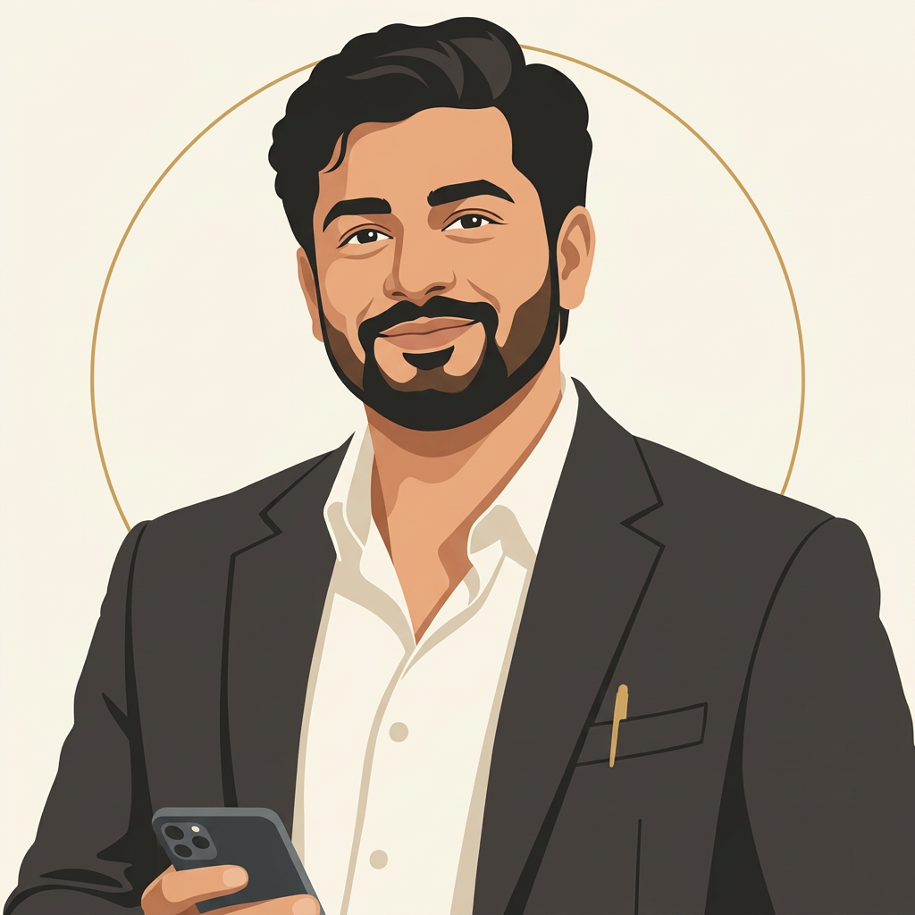 Illustrated portrait of the Marketing AI employee