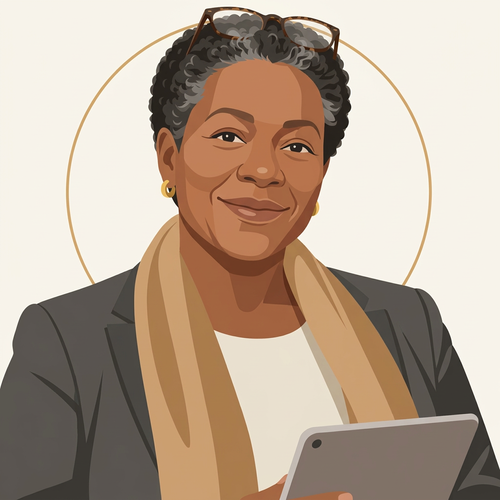 Illustrated portrait of the Operations AI employee
